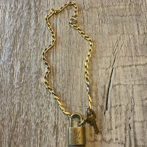 Louis Vuitton lock necklace